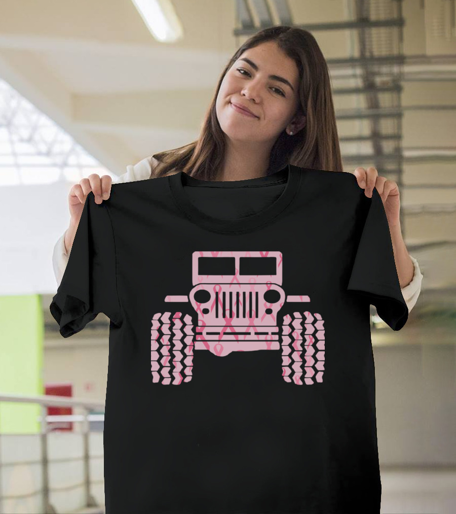 Jeep Pink Ribbon Breast Cancer Awareness T-Shirt