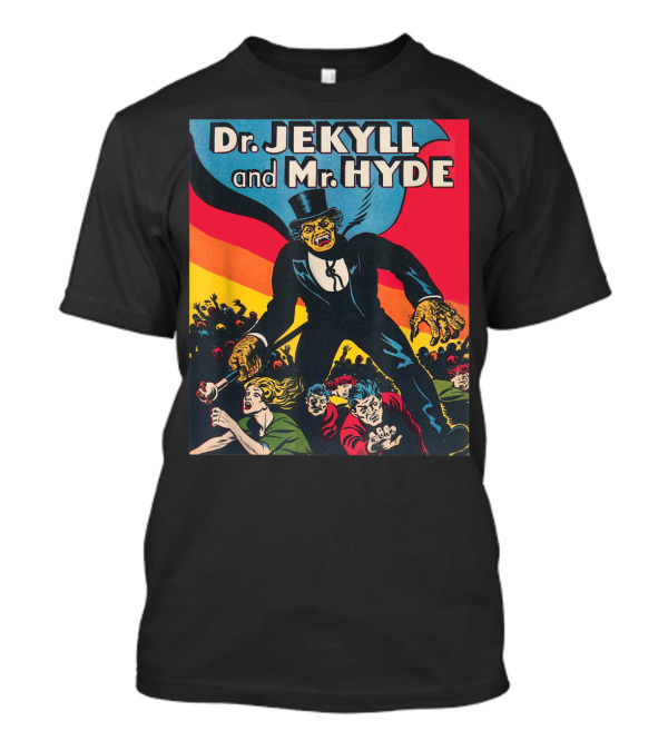 Dr. Jekyll And Mr. Hyde Vintage Halloween Monster Comic Cover T-Shirt
