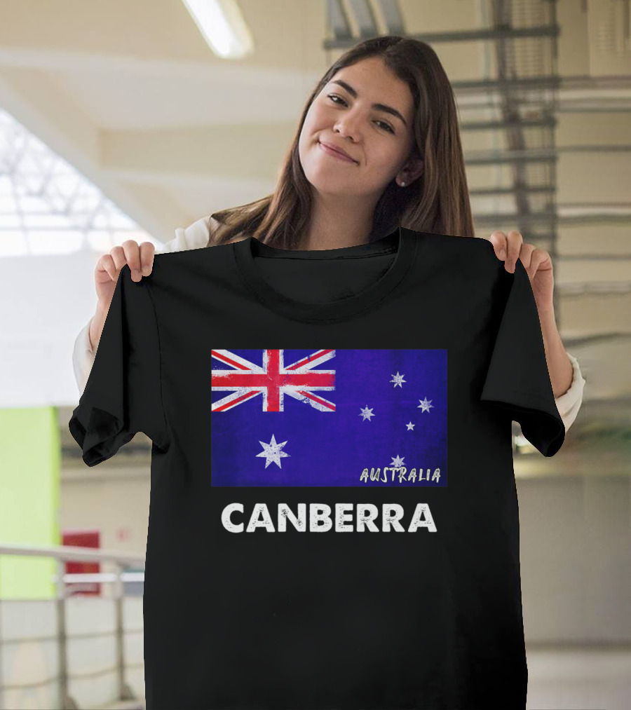 Canberra Australia Flag T-Shirt