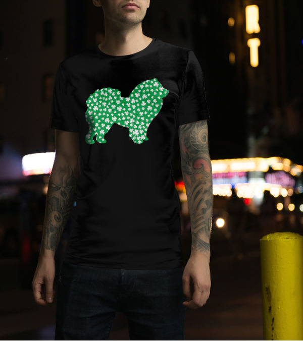Chow Chow St Patrick Day Shamrock Pet Lovers T-Shirt