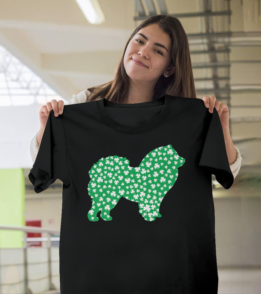 Chow Chow St Patrick Day Shamrock Pet Lovers T-Shirt