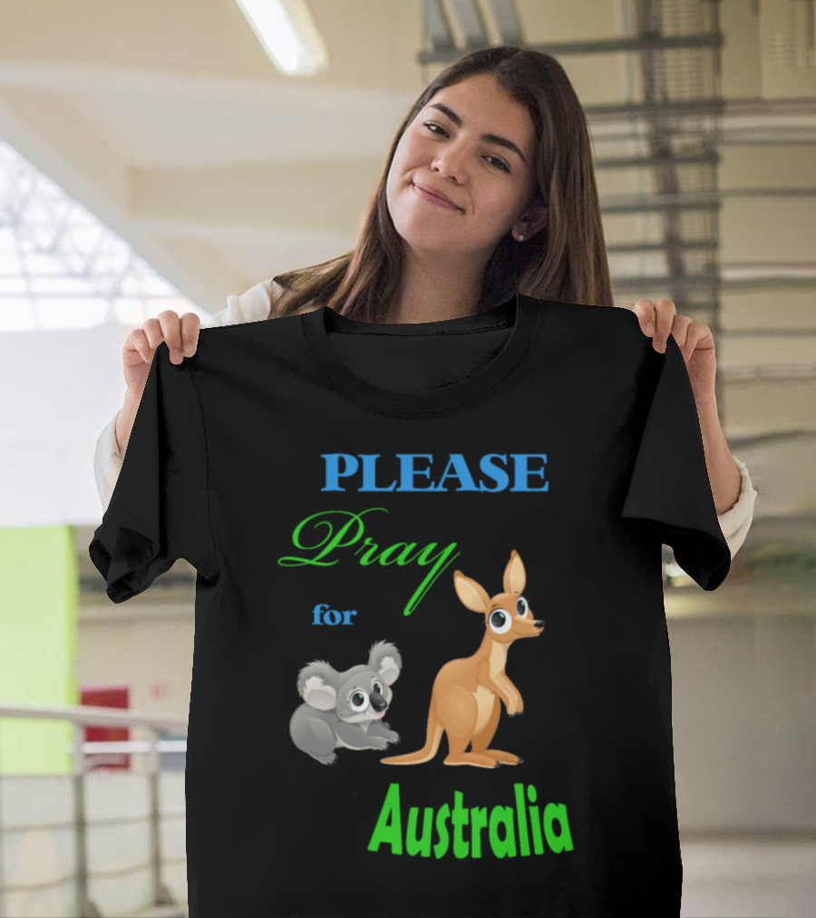PLEASE Pray For Australia Koala Kangaroo Awareness T-Shirt