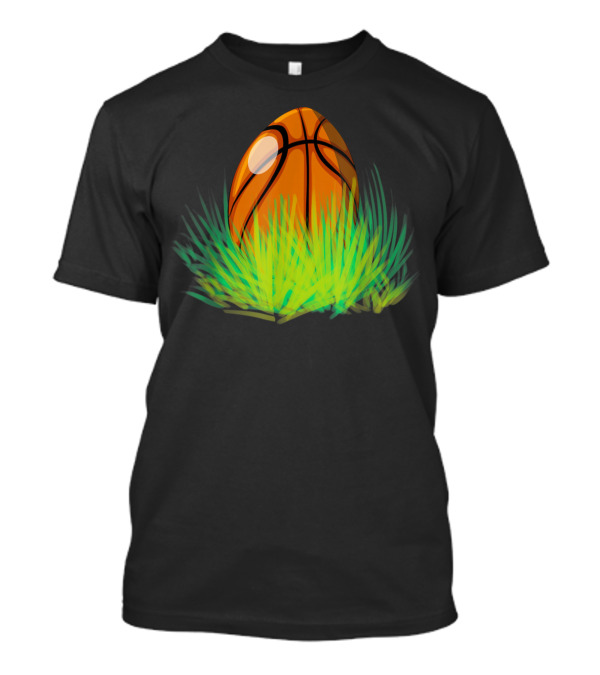 Easter Basketball Egg Hidden In Grass T-Shirt