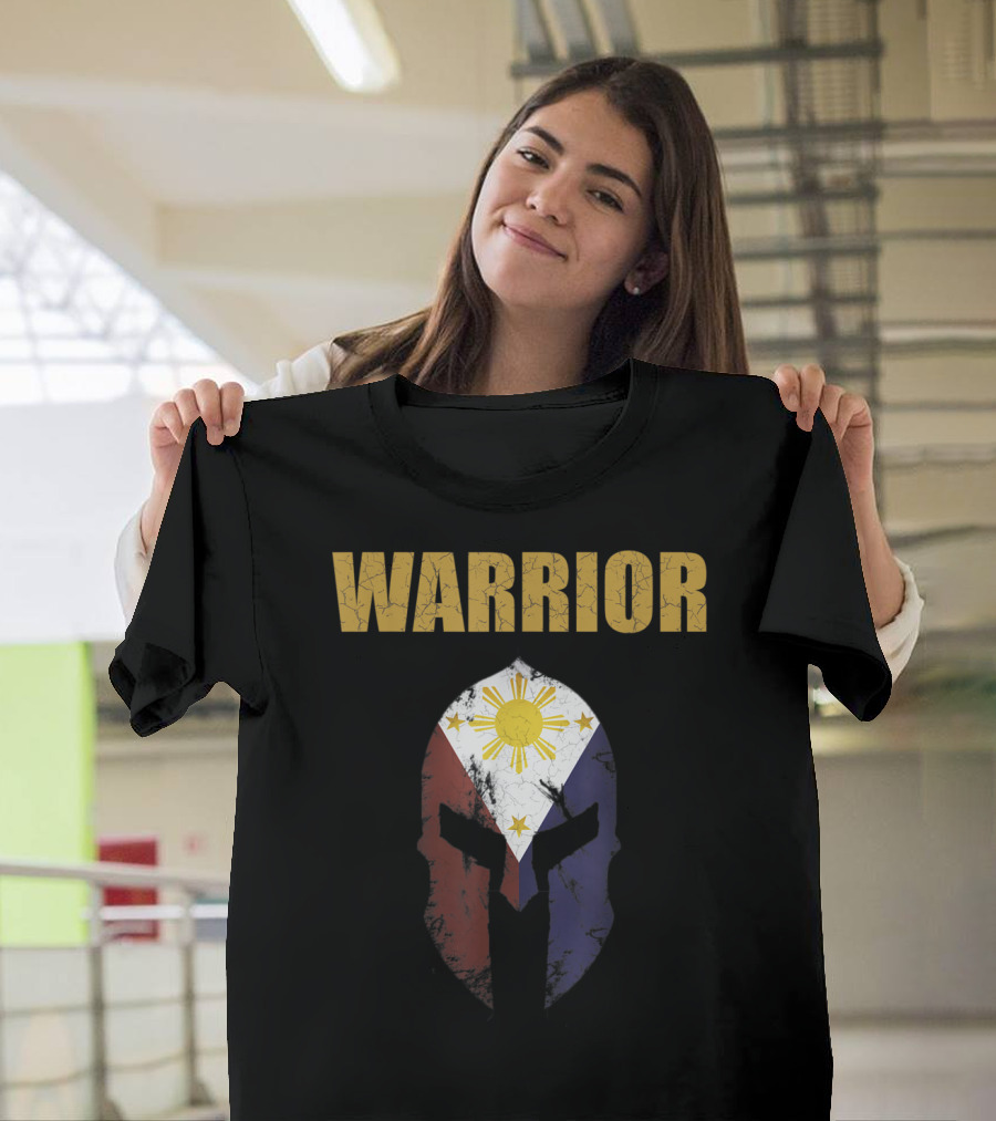 Vintage Filipino Spartan Warrior Motivational Workout T-Shirt
