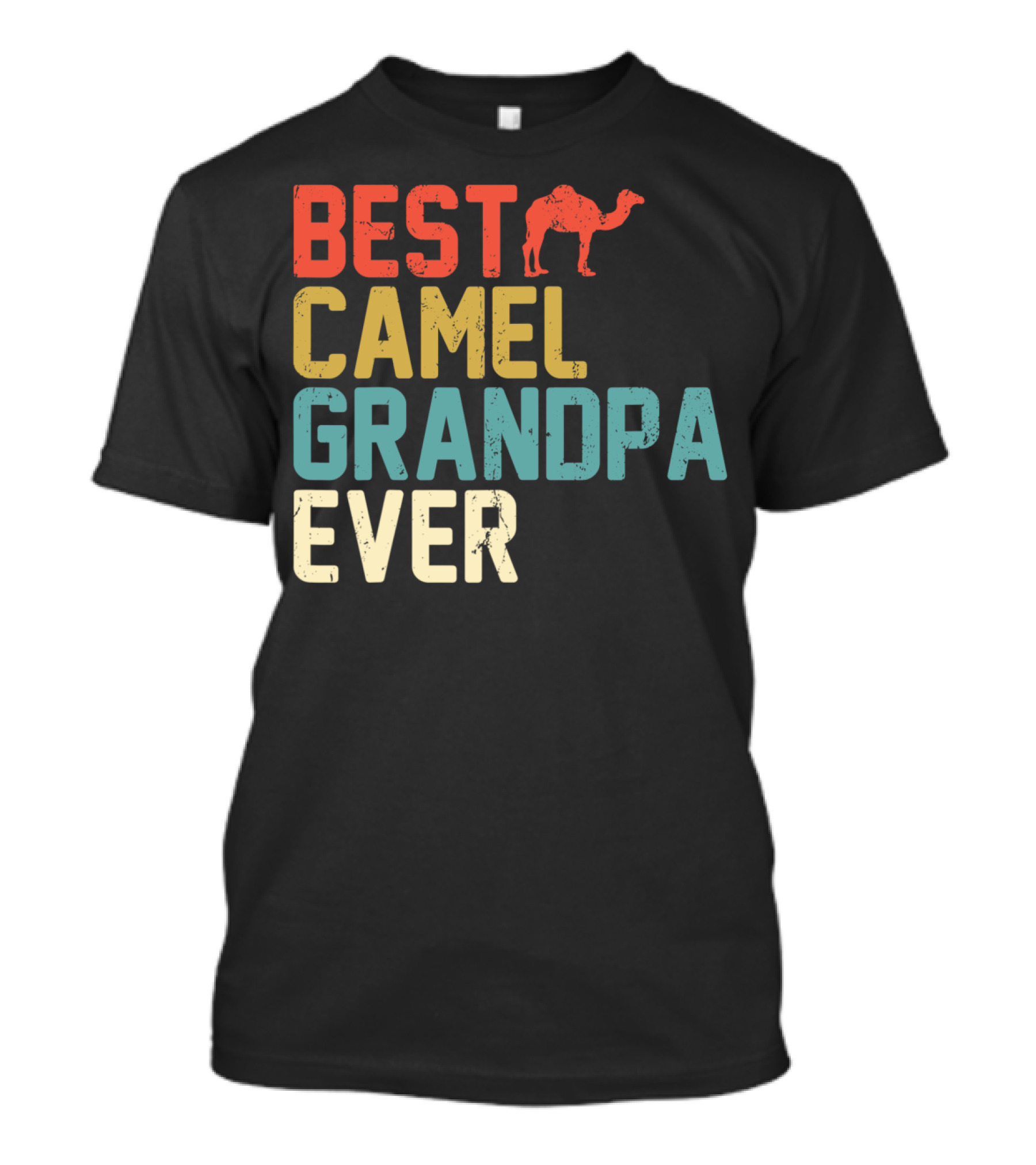 BEST CAMEL GRANDPA EVER Retro Grandpa T-Shirt