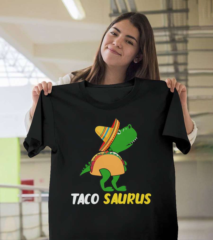 Tacosaurus Cinco De Mayo Sombrero Trex Taco Saurus T-Shirt
