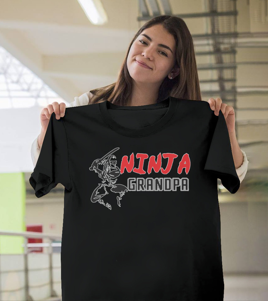 Ninja Grandpa Matching Family Birthday T-Shirt