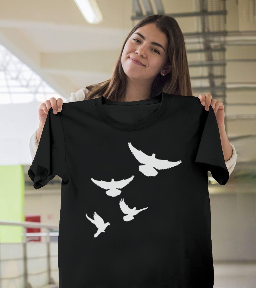 Flying Doves White T-Shirt
