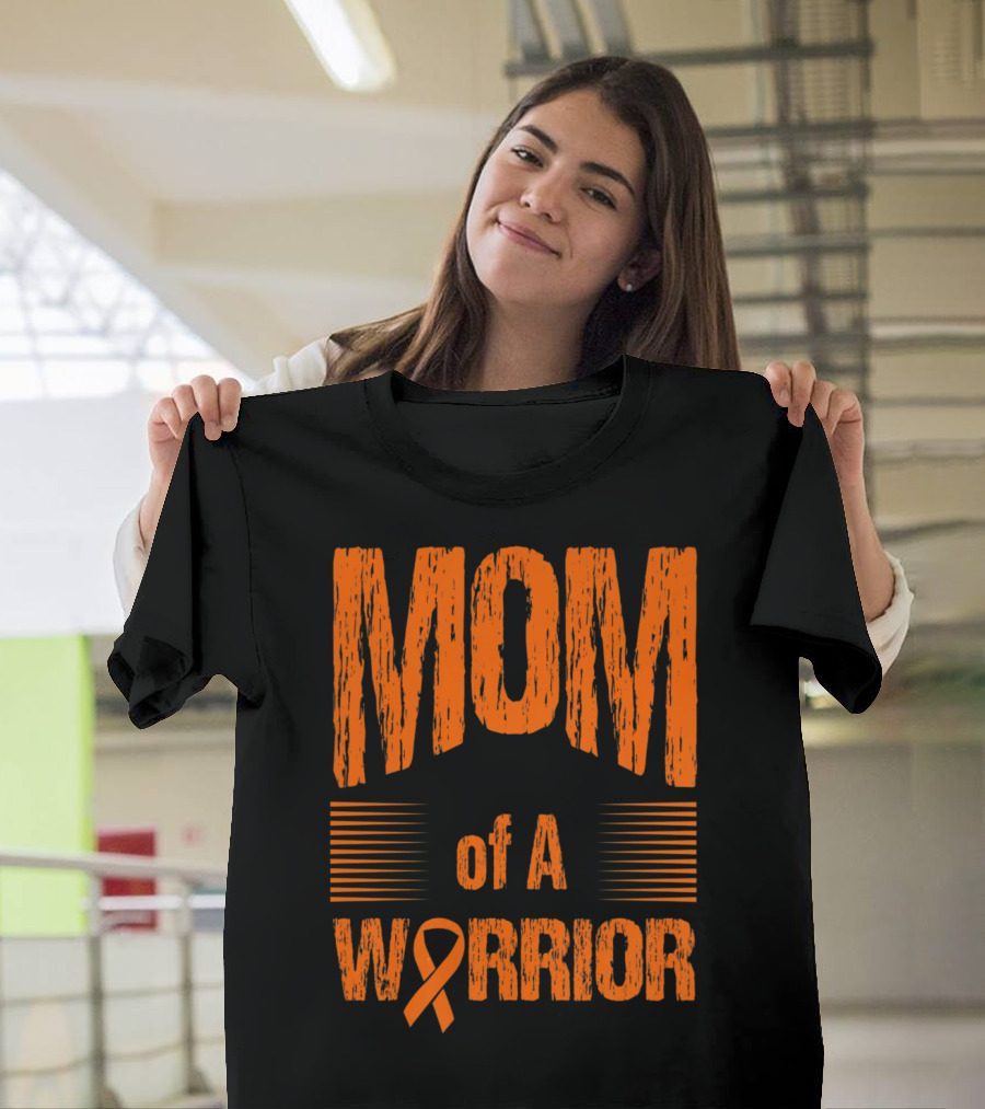 Mom of a Warrior Leukemia Awareness T-Shirt