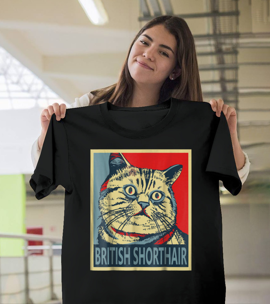 British Shorthair Cat Hope T-Shirt