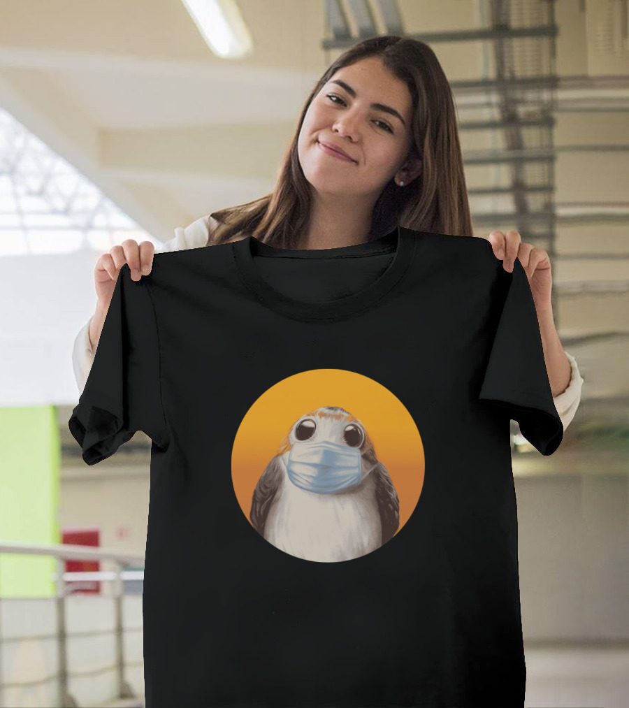 Porgantined Masked Porg Star Wars Pandemic Humor T-Shirt