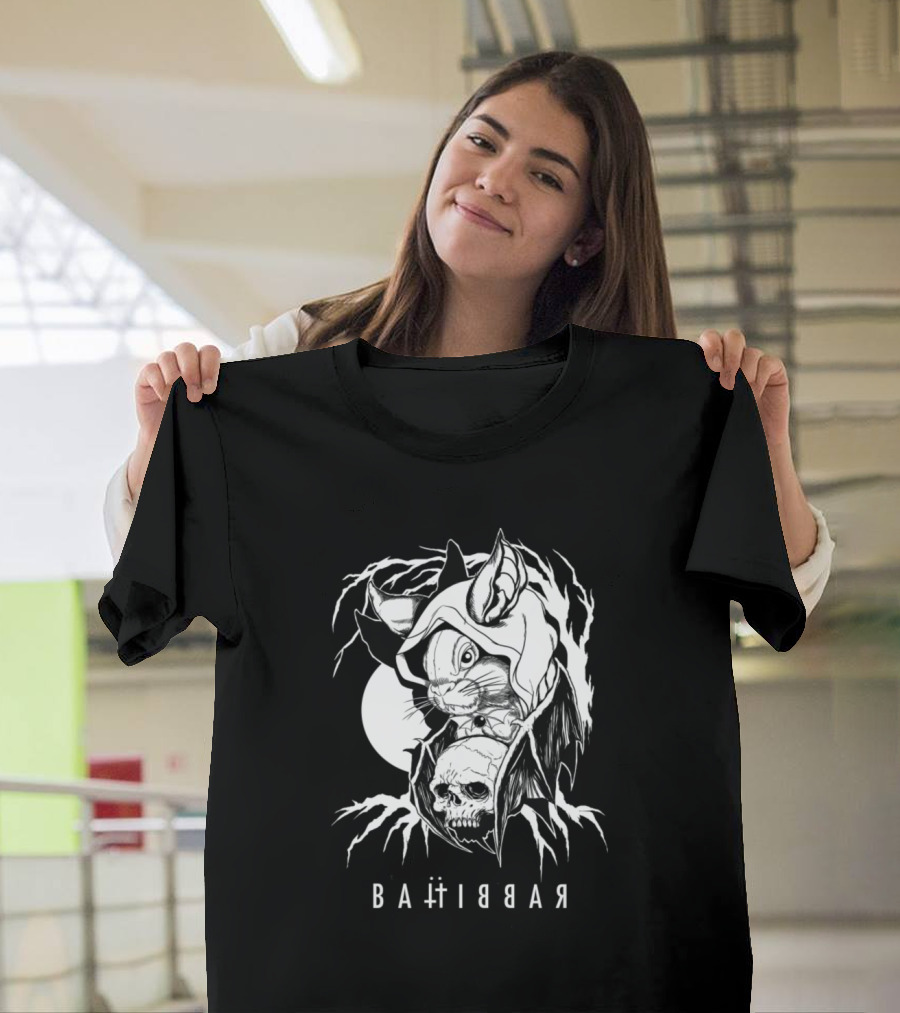 BAT RABBIT SKULL MOON HALLOWEEN T-Shirt