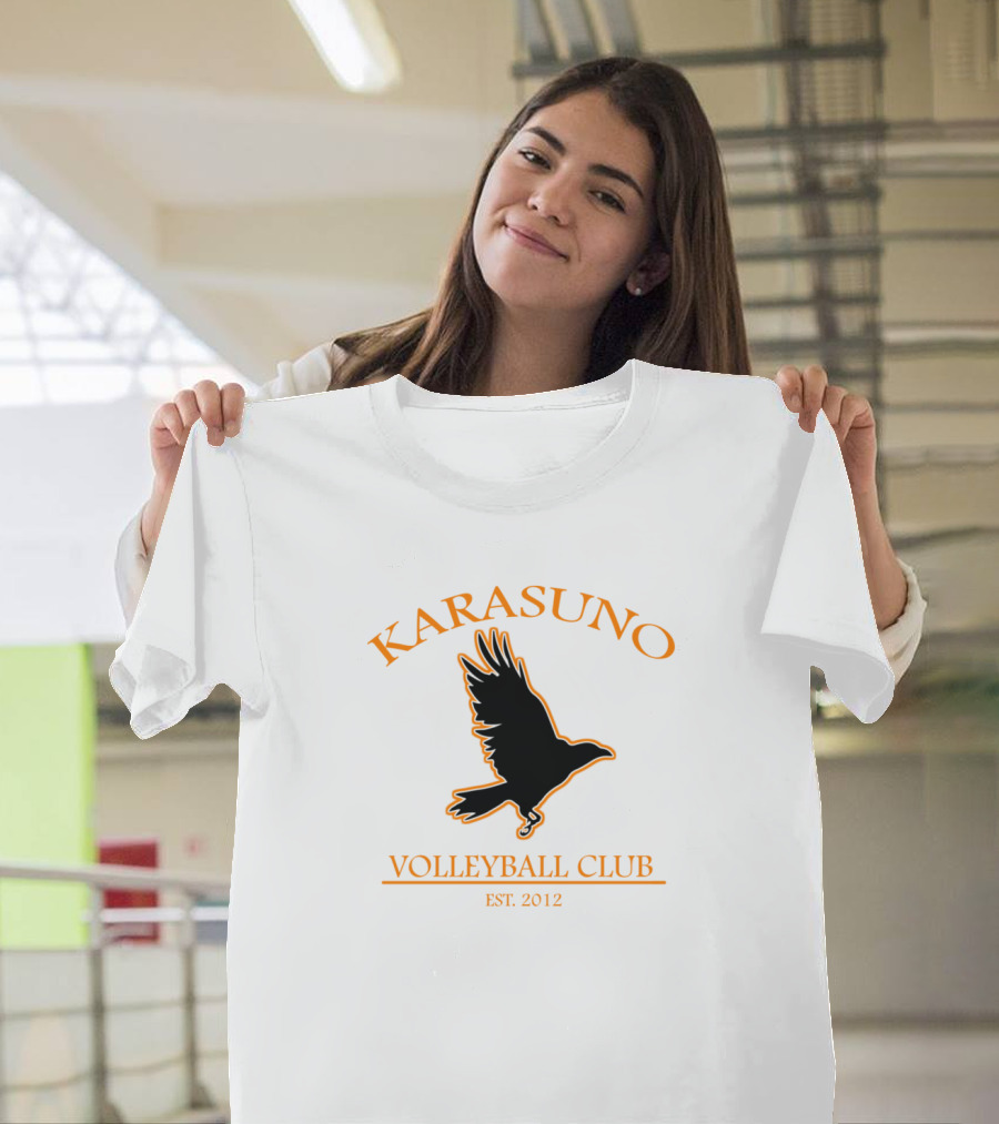 Karasuno Volleyball Club Est. 2012 Raven Ball T-Shirt