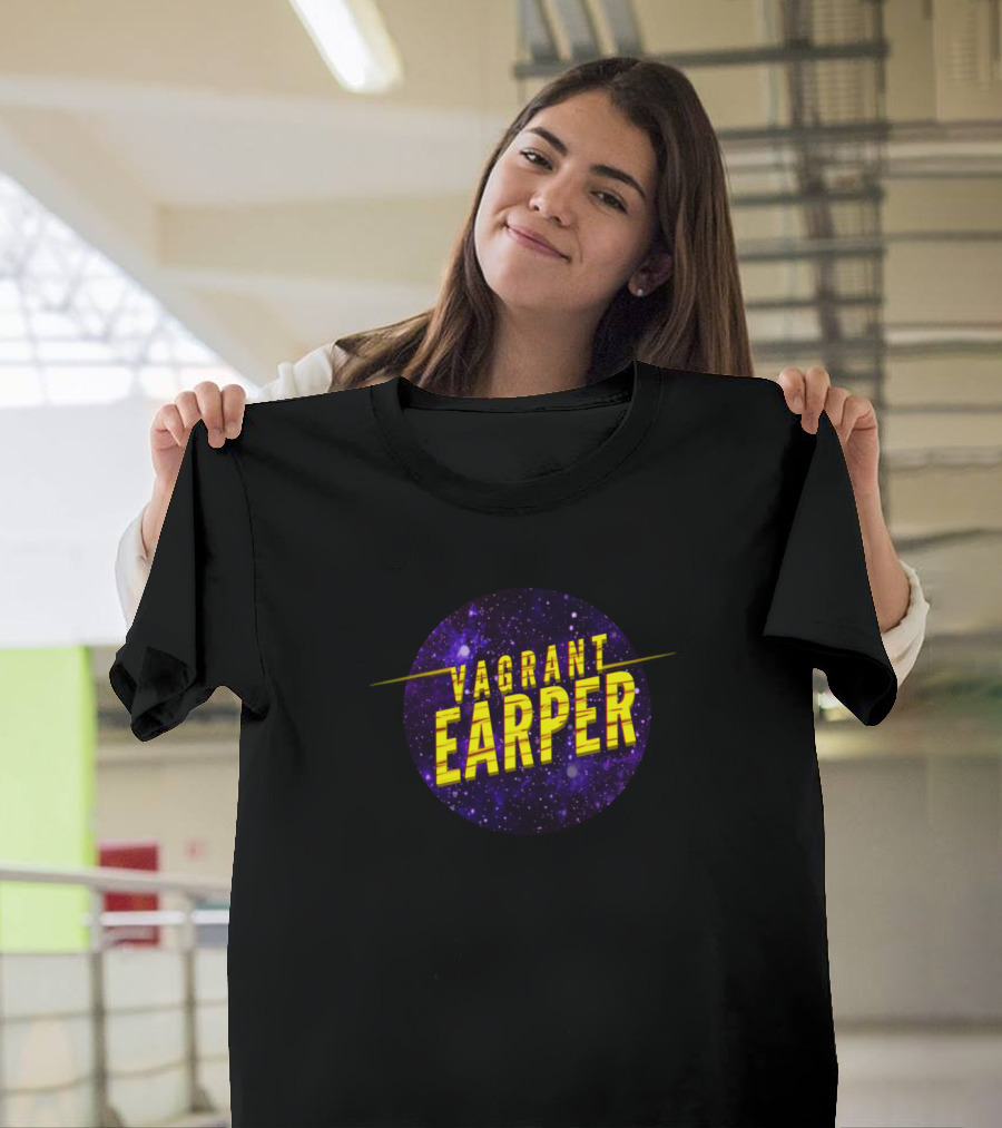 Vagrant Earper Galaxy Theme Sci-Fi Adventure T-Shirt
