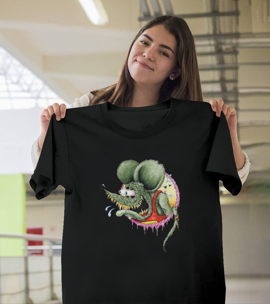 Classic Rat Fink Ed Roth Hot Rod Iconic Character T-Shirt