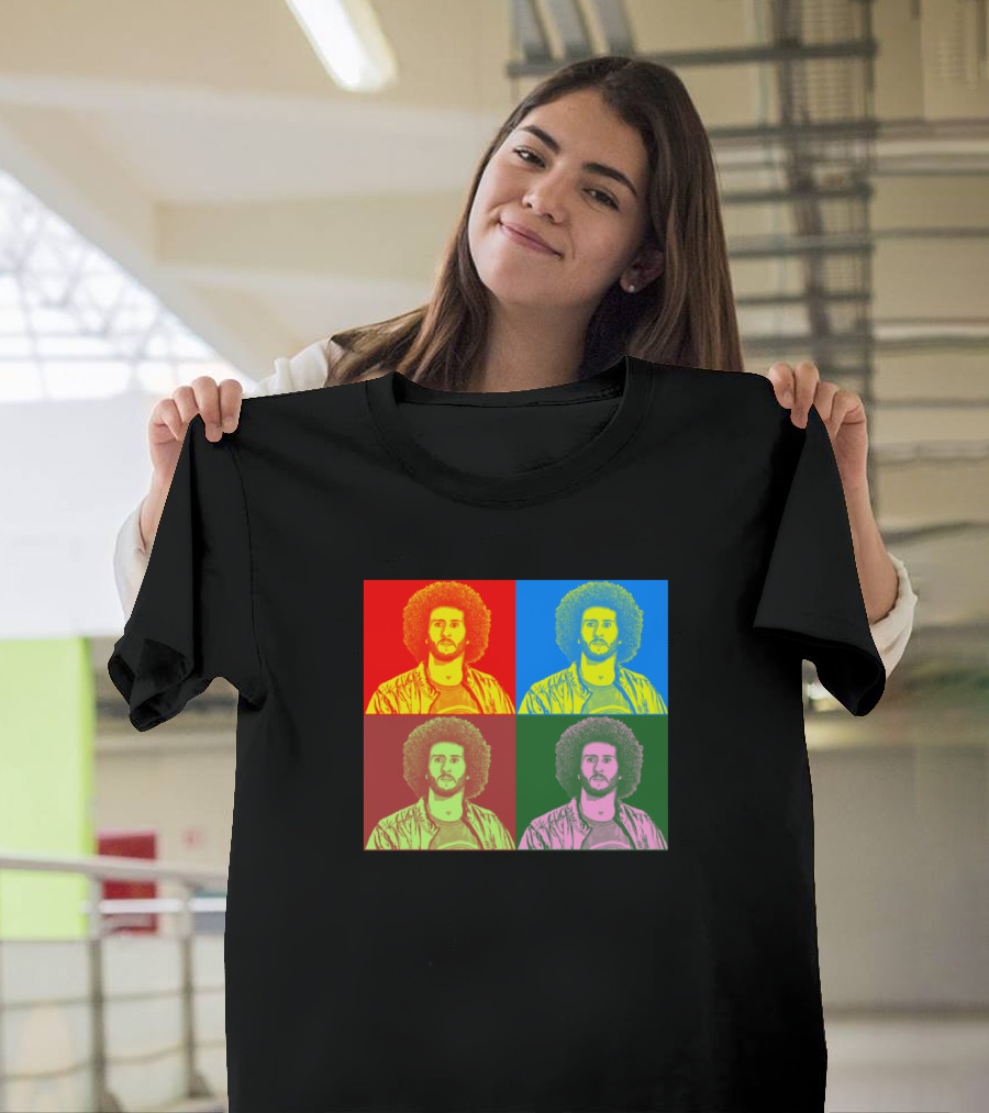 Kaepernick Pop Art Style Multicolor T-Shirt