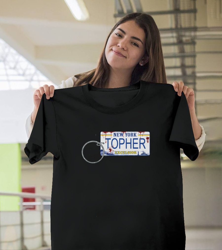 NEW YORK TOPHER EXCELSIOR Keychain License Plate T-Shirt