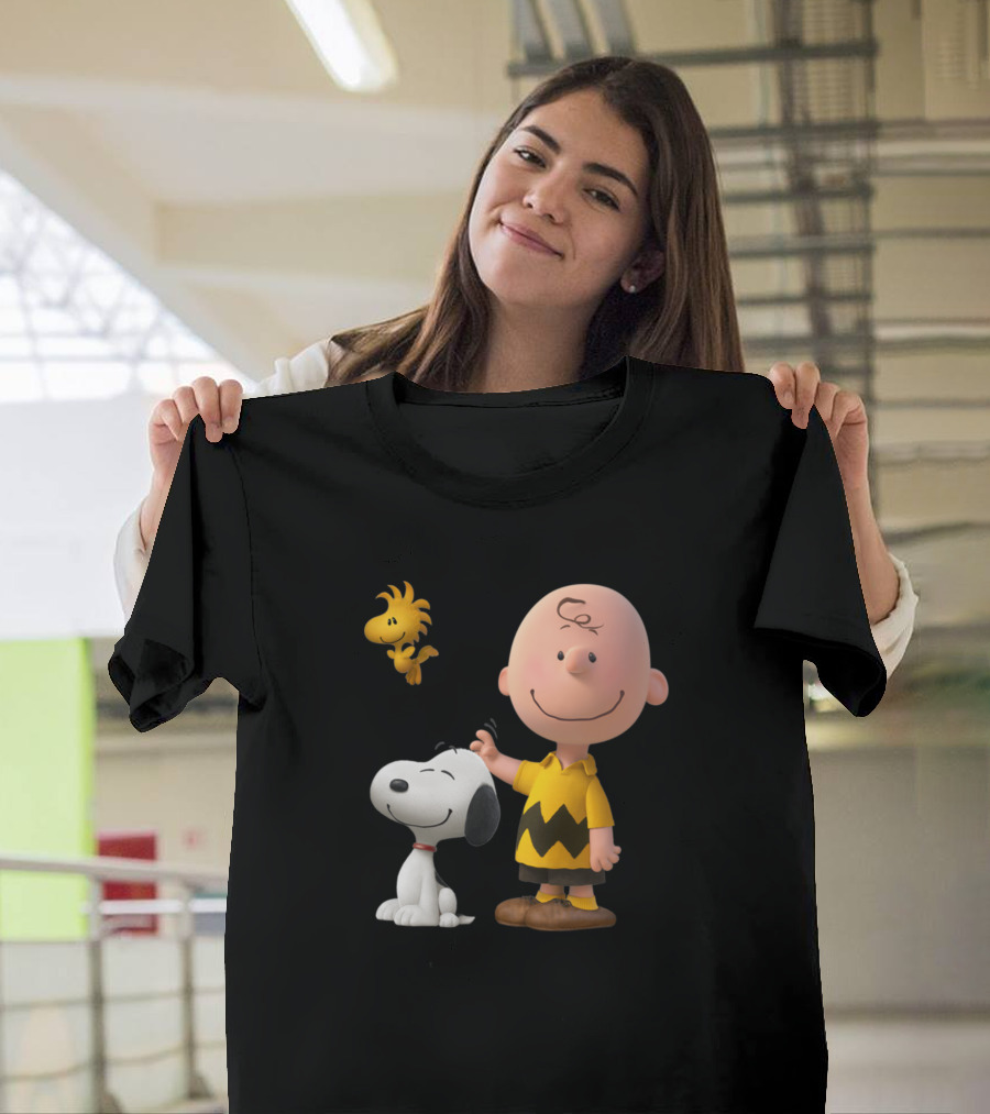 Charlie Brown Snoopy and Woodstock Peanuts 8dsa4 T-Shirt
