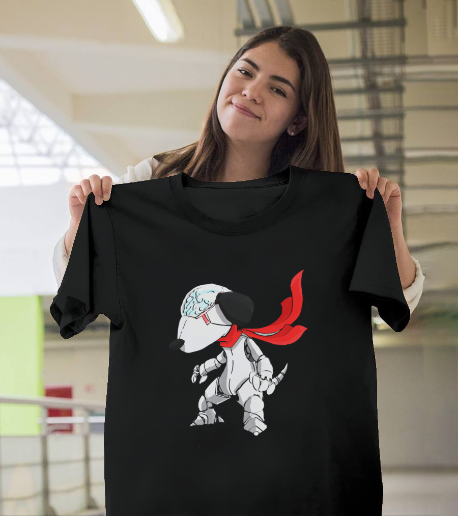 Peanuts Snoopy Robot with Red Scarf T-Shirt