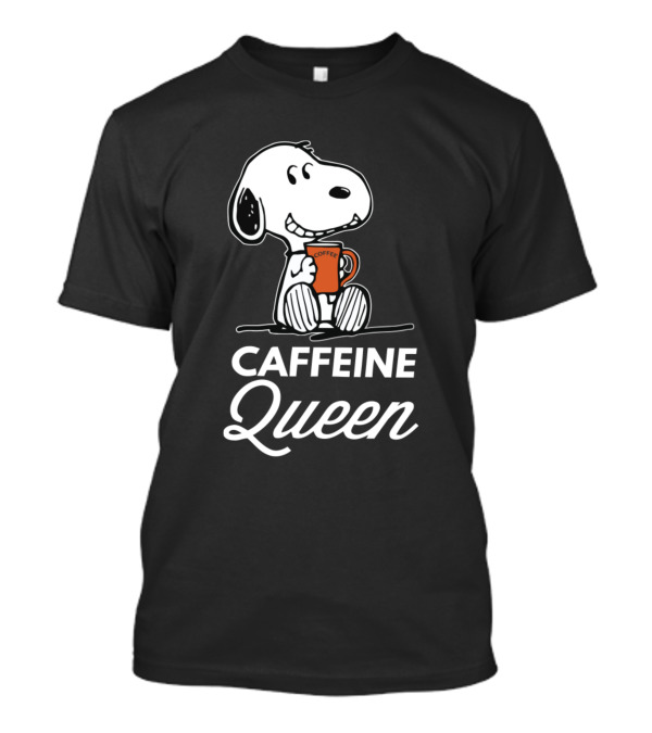 Snoopy Coffee Mug Caffeine Queen T-Shirt