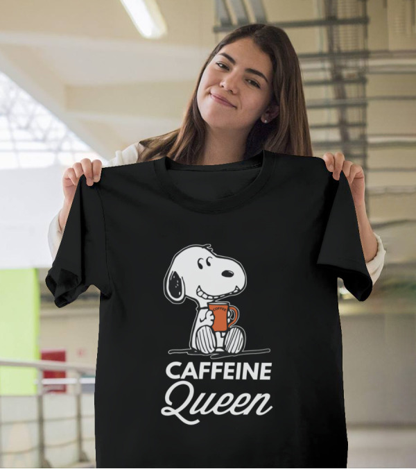 Snoopy Coffee Mug Caffeine Queen T-Shirt