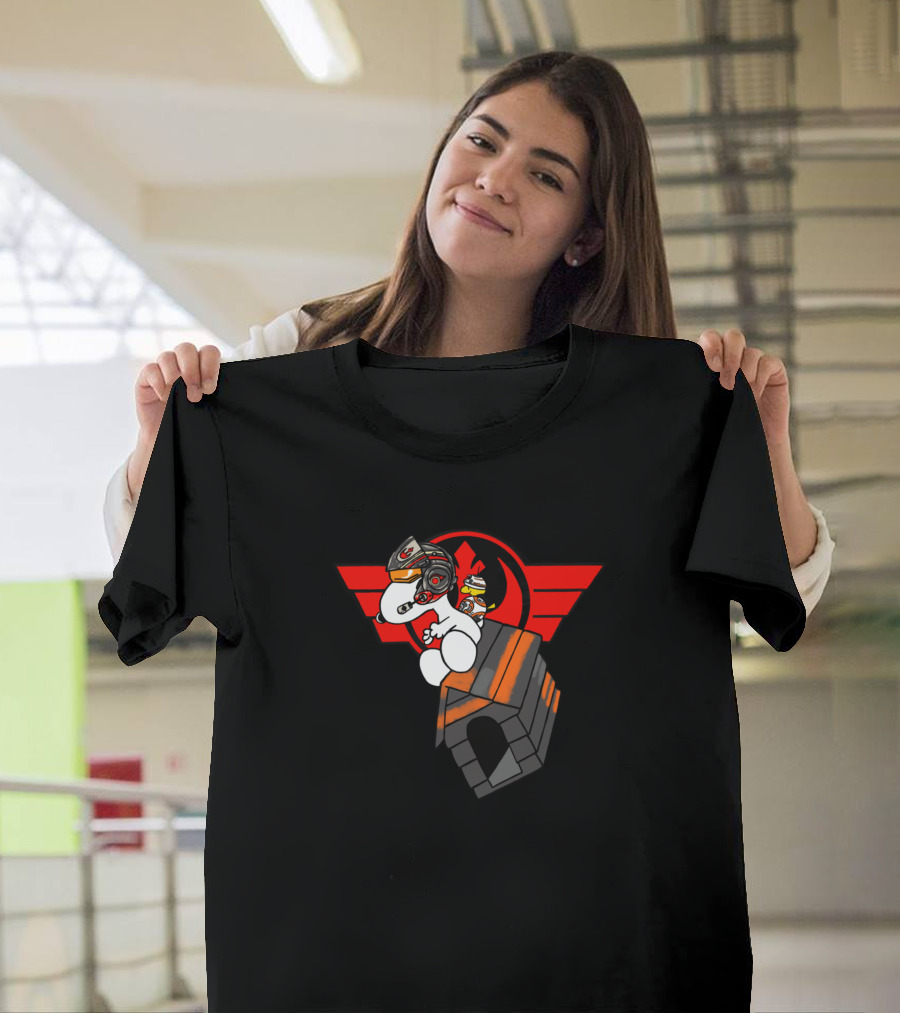 Snoopy Red Leader Star Wars Pilot Doghouse T-Shirt
