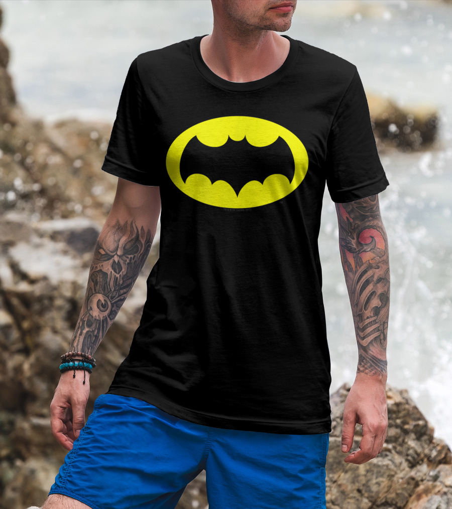 Batman Classic TV Series Logo Icon Chest T-Shirt