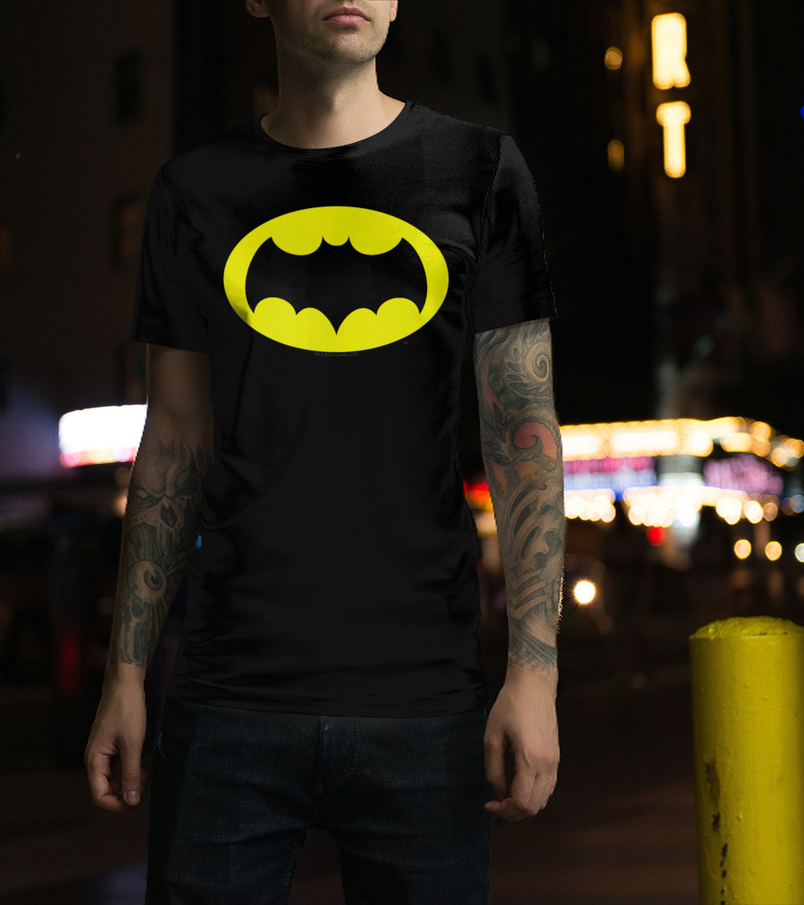 Batman Classic TV Series Logo Icon Chest T-Shirt