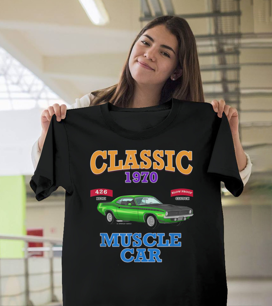 Classic 1970 Muscle Car 426 Hemi Blow Proof Clutch T-Shirt