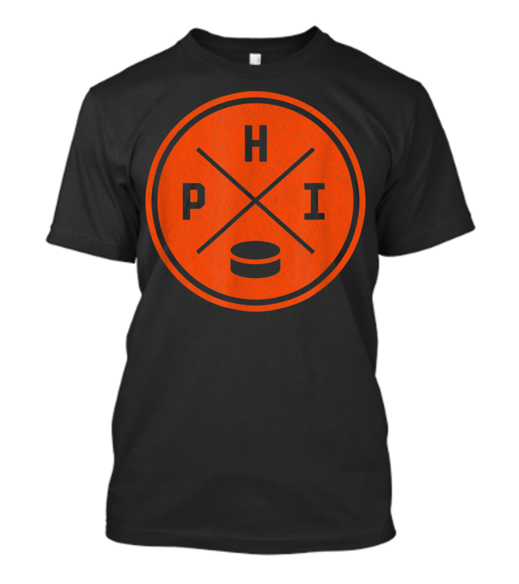 PHI Classic Philadelphia Hockey Puck Emblem T-Shirt