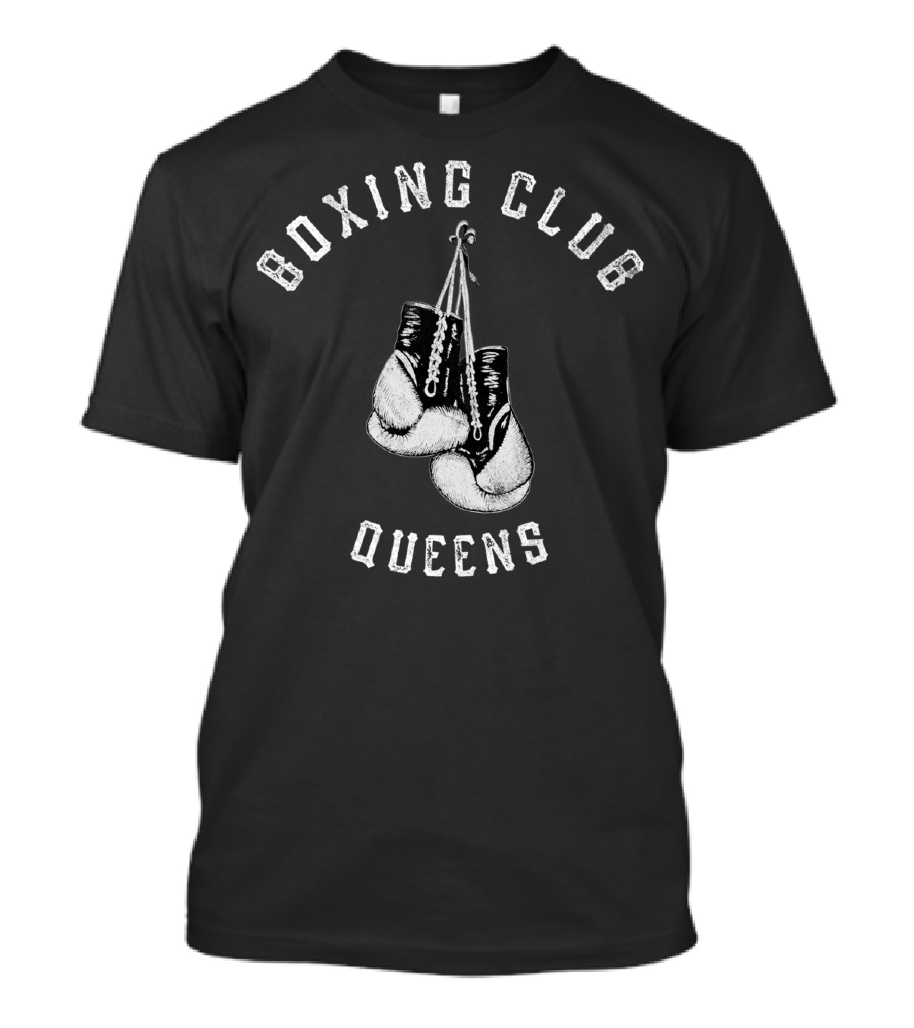 Boxing Club Queens Gloves Fighter New York T-Shirt