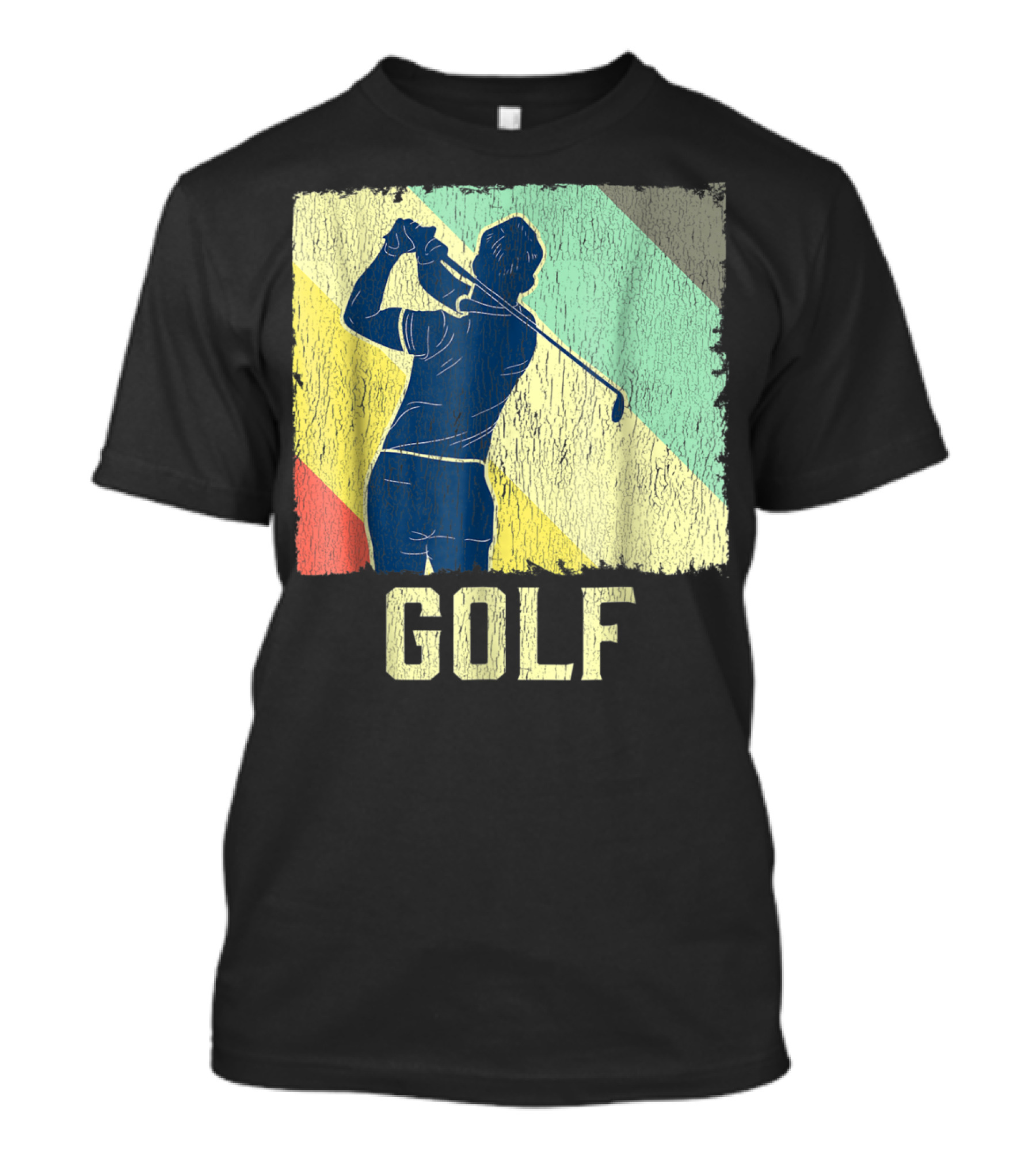 Classic Vintage Golfer Swing Golf Club T-Shirt