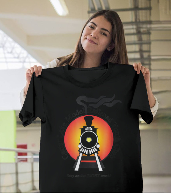 Carter Lake Model Railroad Youth Club Stay On The Right Track T-Shirt