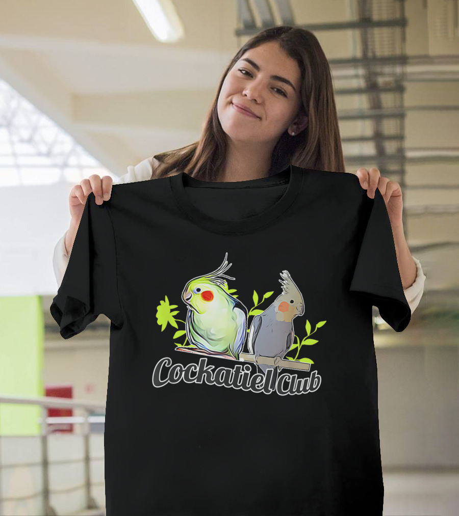 Cockatiel Club Cute Bird Members T-Shirt