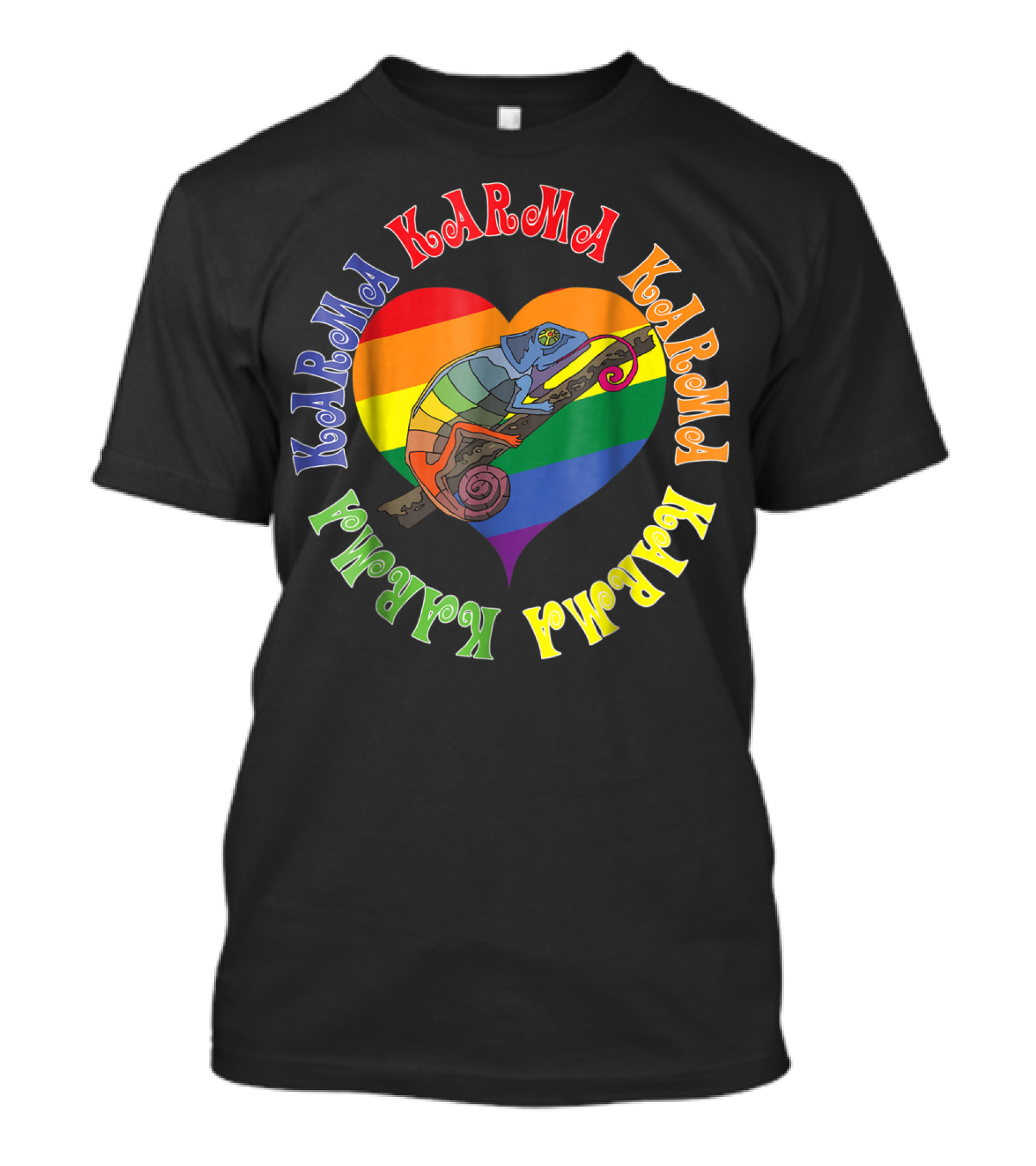 Karma Chameleon Heart 1980's Pride Pop Club T-Shirt