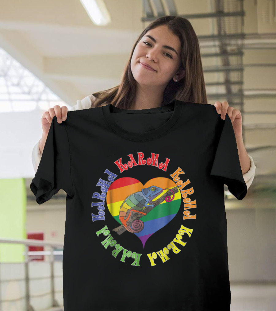 Karma Chameleon Heart 1980's Pride Pop Club T-Shirt