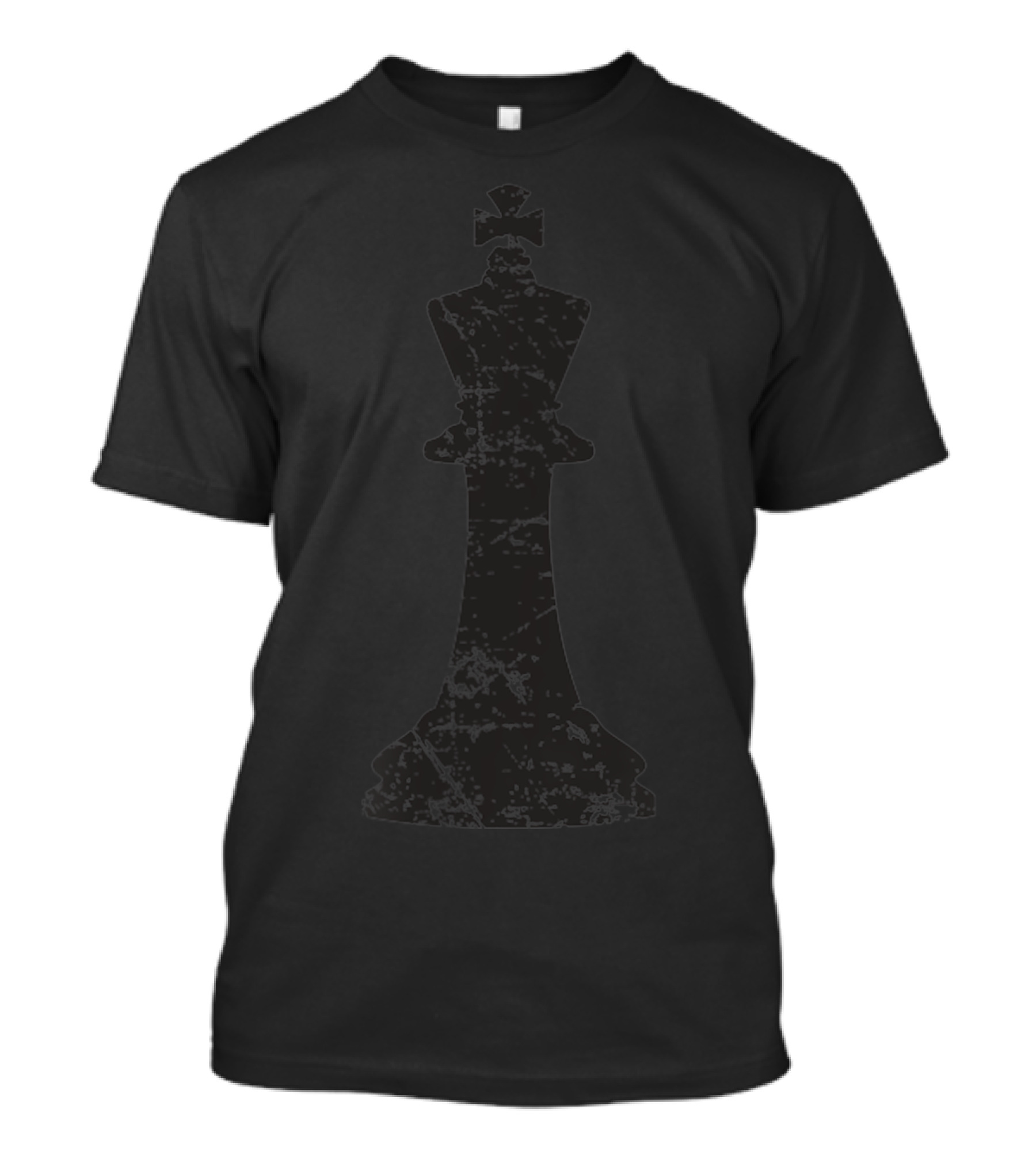 Chess King Distressed Chess Club Player Icon Piece T-Shirt