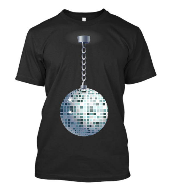 Disco Ball 80's Dancing Party Retro Light Reflection T-Shirt