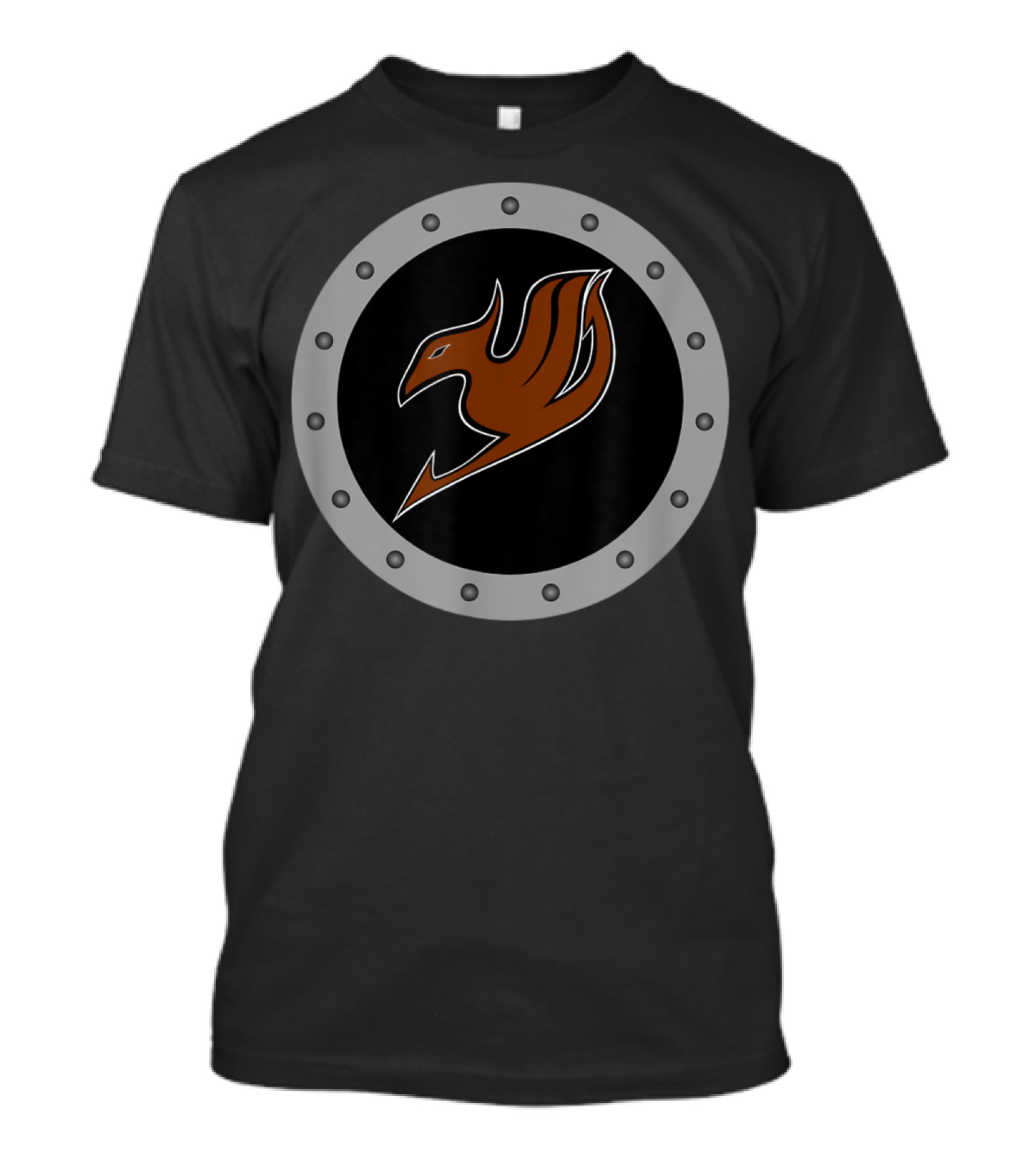 Fairy Tail Phoenix Shield Anime Manga Fan Club T-Shirt
