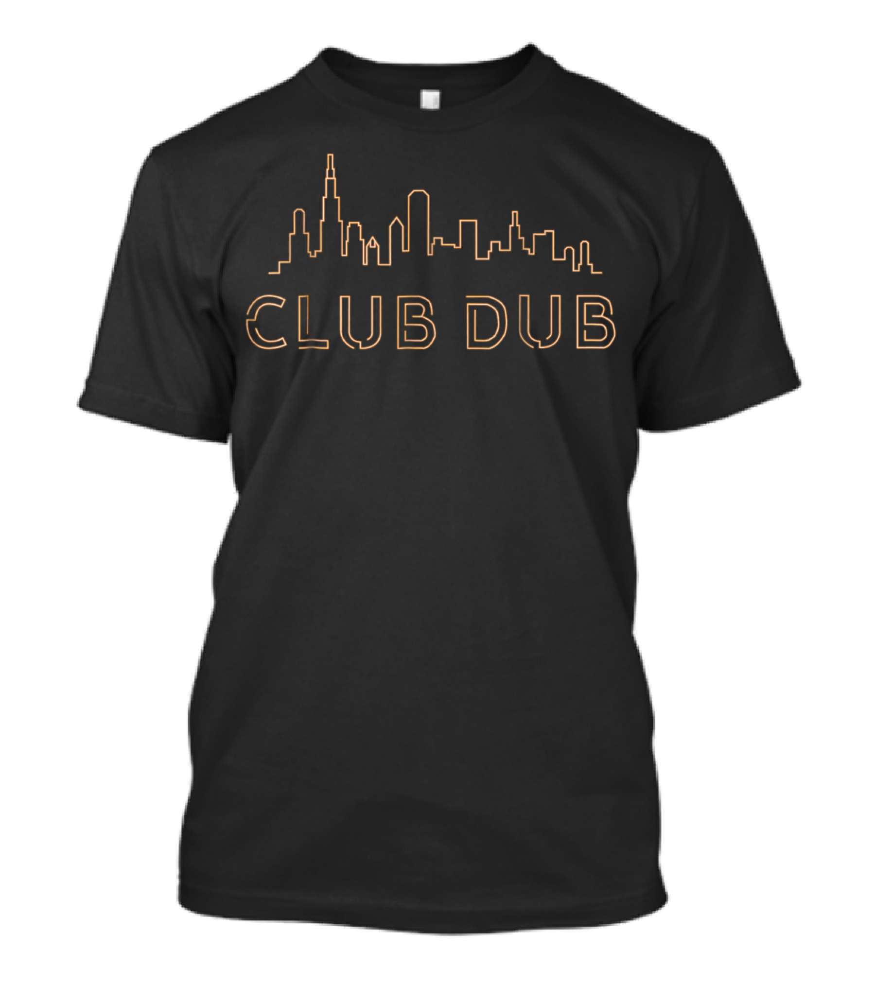 Chicago City Club Dub Football Fan Skyline T-Shirt
