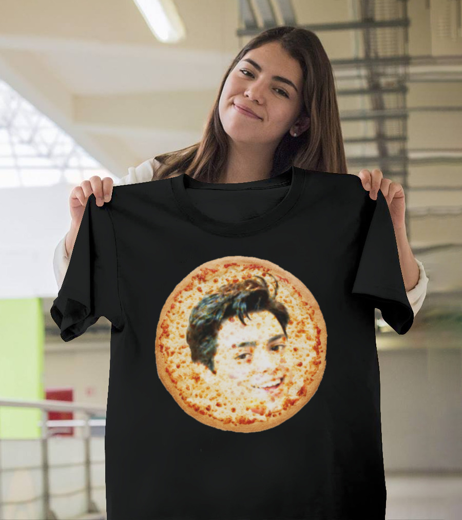 Peters Day Off Cheesy Pizza Face Image T-Shirt