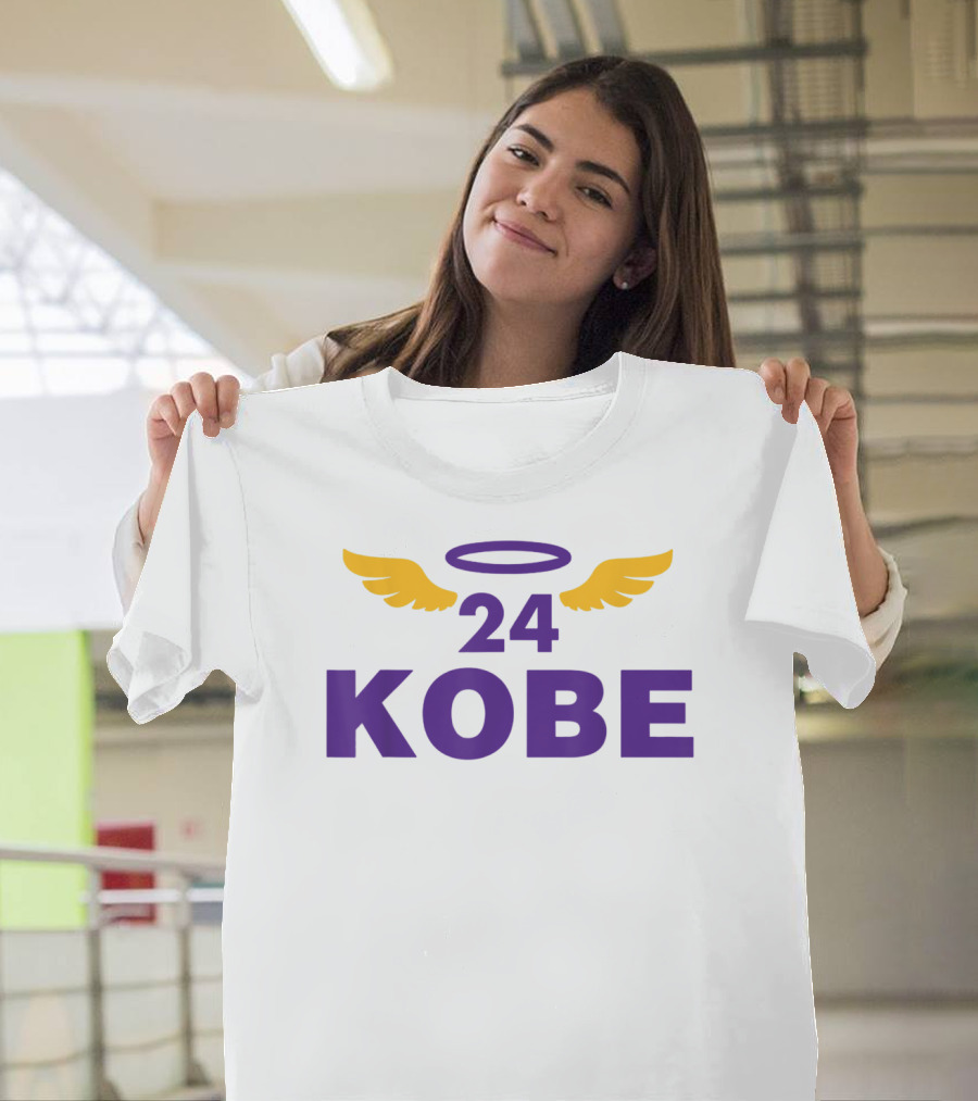 Kobe 24 Spirit Basketball Halo Wings Superstar T-Shirt