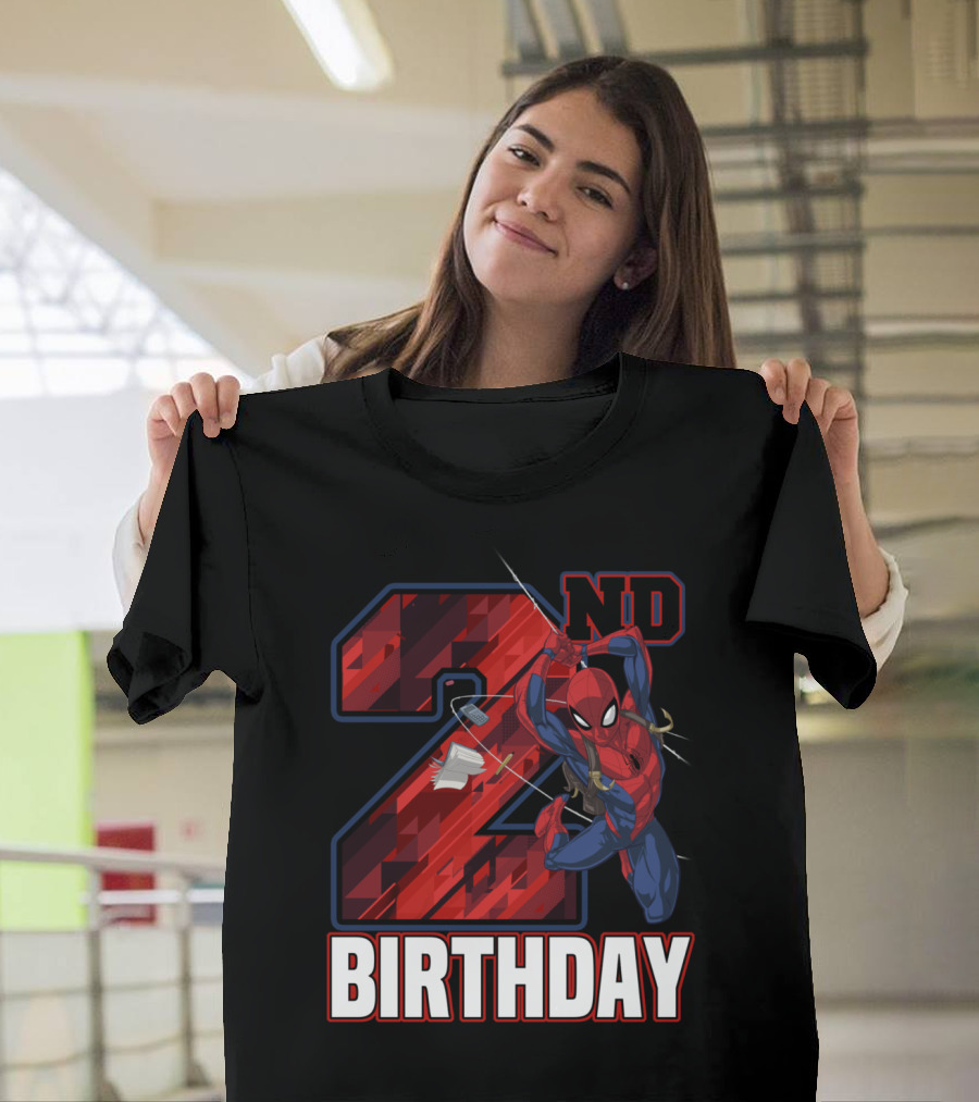 Marvel Spider Man 2nd Birthday Web Swing Hero T-Shirt