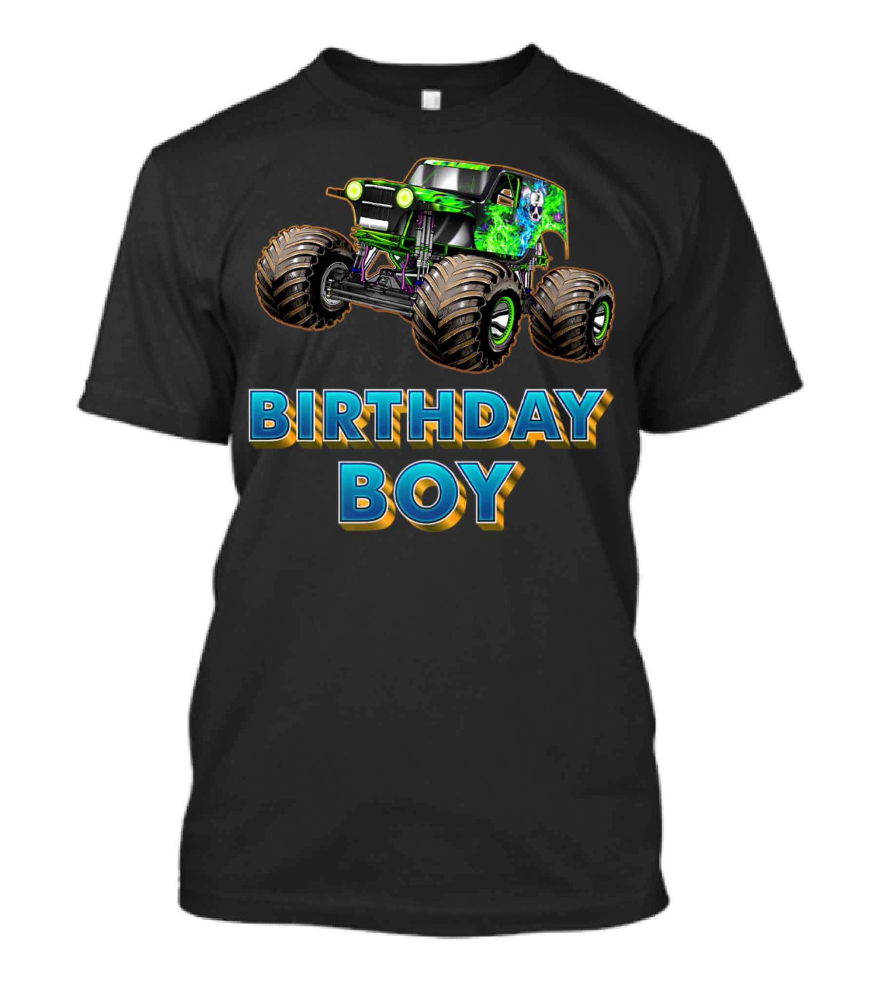 Birthday Boy Monster Trucks Are My Jam Cool Monster T-Shirt