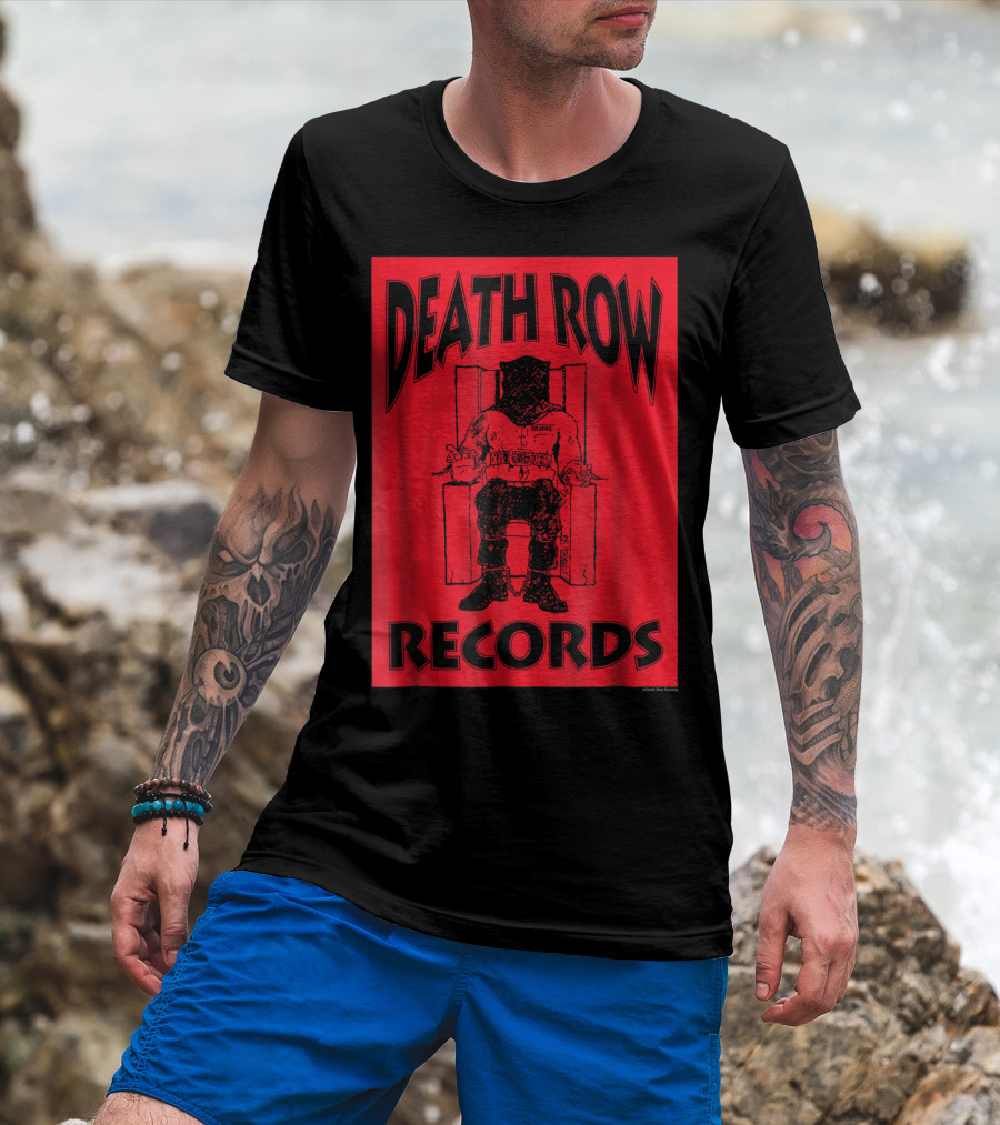 Death Row Records Red And Black T-Shirt