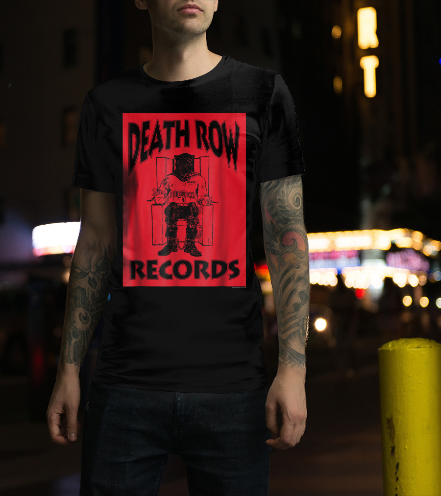 Death Row Records Red And Black T-Shirt