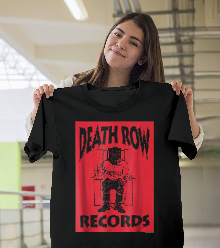 Death Row Records Red And Black T-Shirt