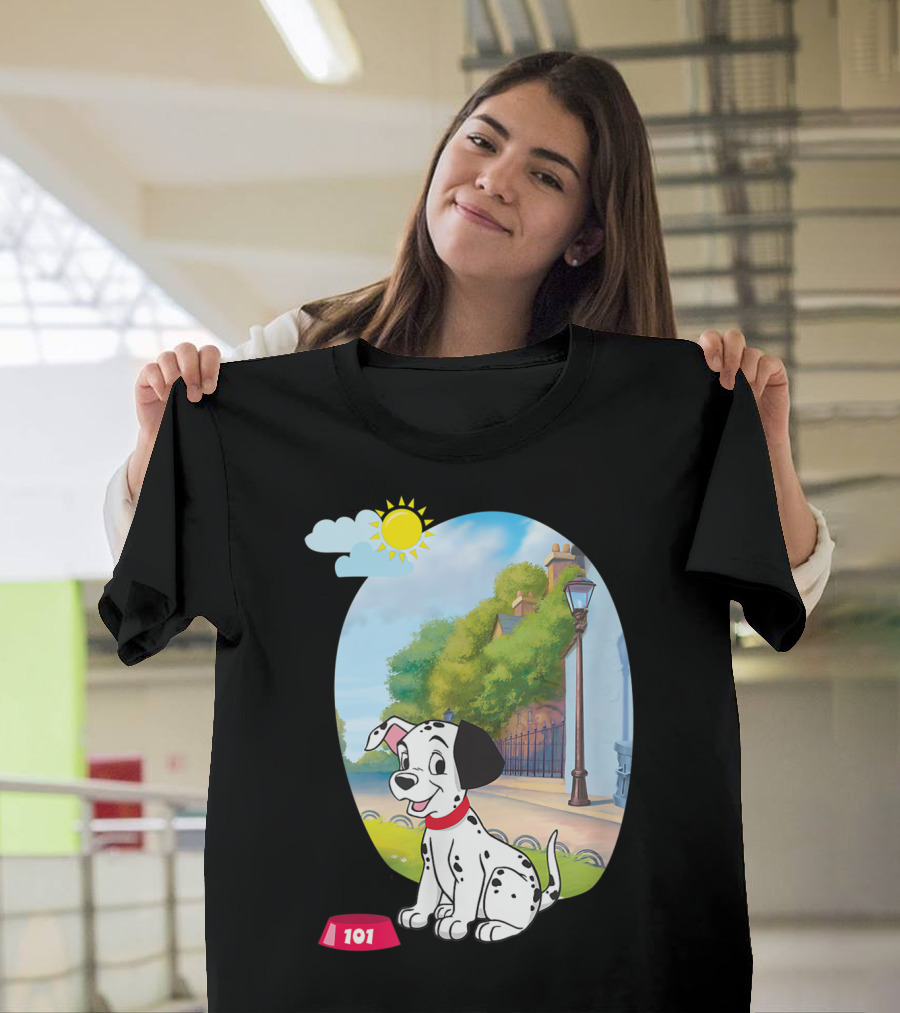 Disney 101 Dalmatians Happy Puppy in Sunny Park T-Shirt
