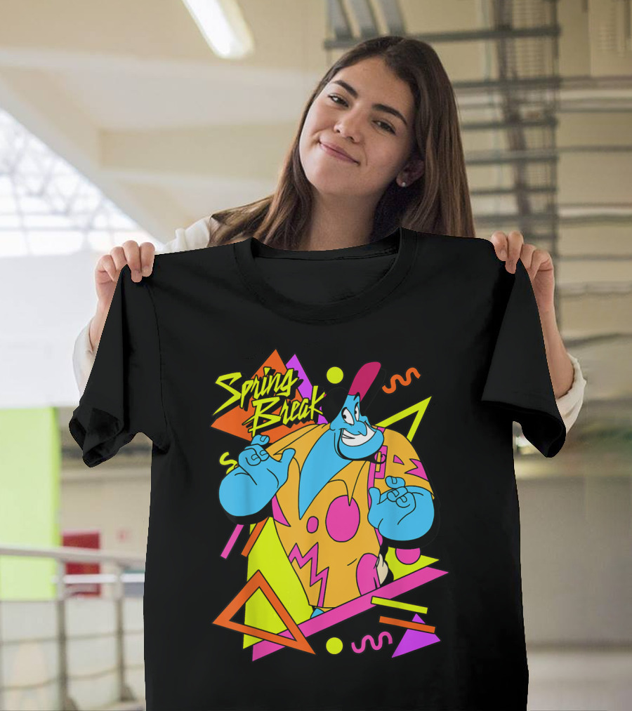 Disney Aladdin Genie Spring Break 90's T-Shirt