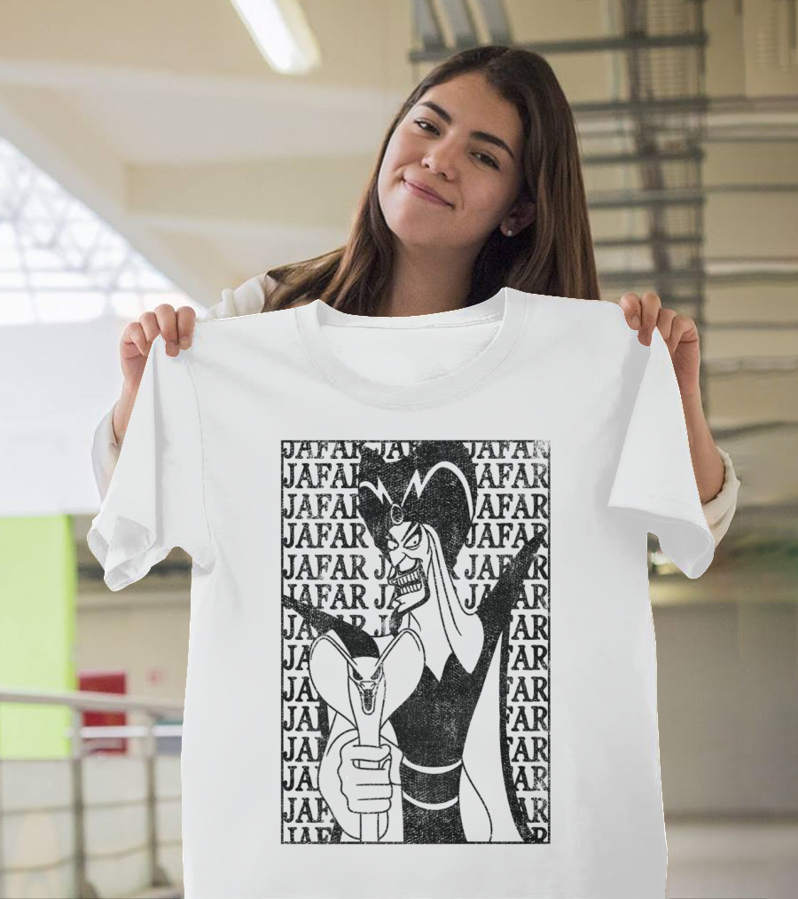 Disney Aladdin Jafar Villain Playing Card T-Shirt